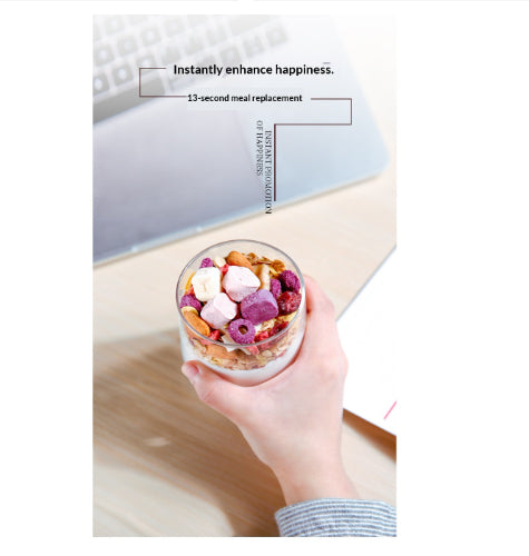 Oatmeal Nutritious Breakfast Ready-to-eat Meal Replacement Yogurt With Fruit Pieces Baked Cereal Oats