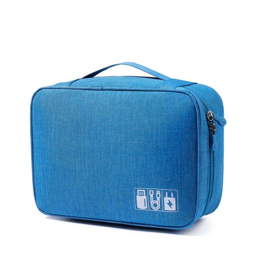 Data cable storage bag, large-capacity grid charger storage bag, mobile hard disk, earphone bag, travel portable waterproof digital bag.