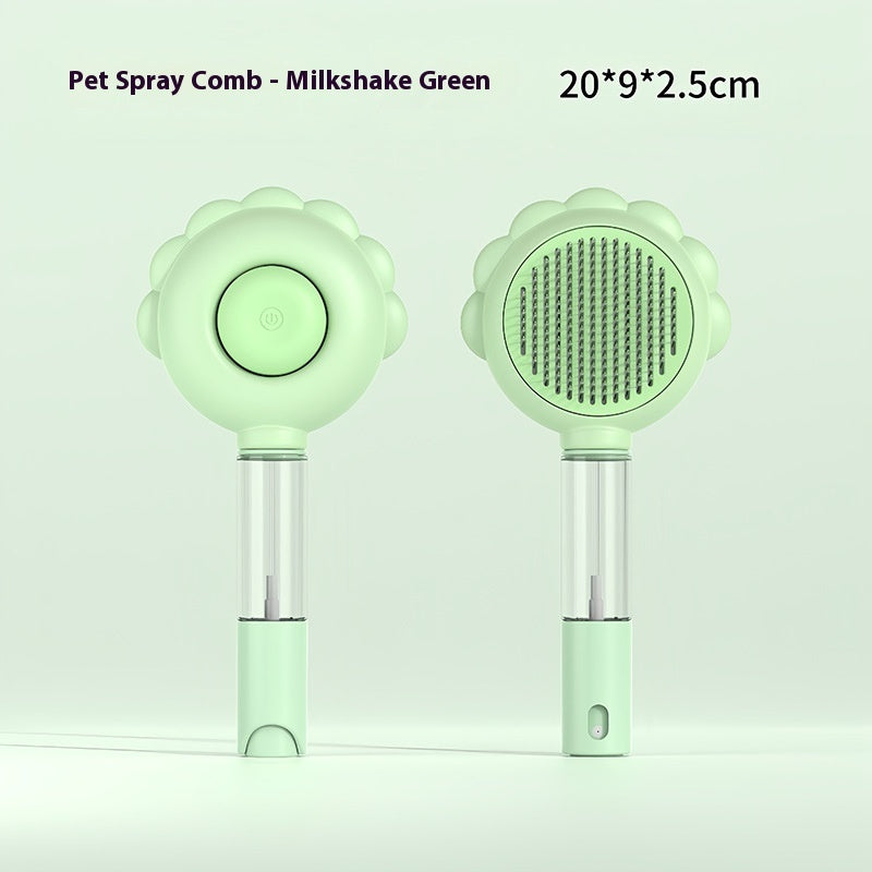 2 In 1 Self Cleaning Dog Brush Comb With Spray Pets Grooming Hair Remover Combs Brush Floating Hair Pet Grooming Brush Pet Products