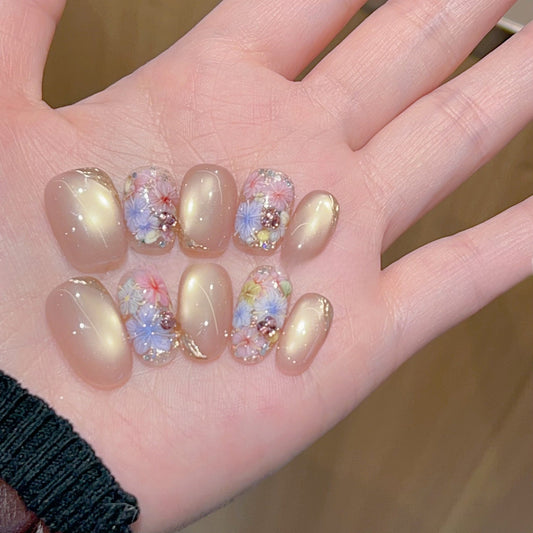 0986- Handmade press on nails fake nails removable