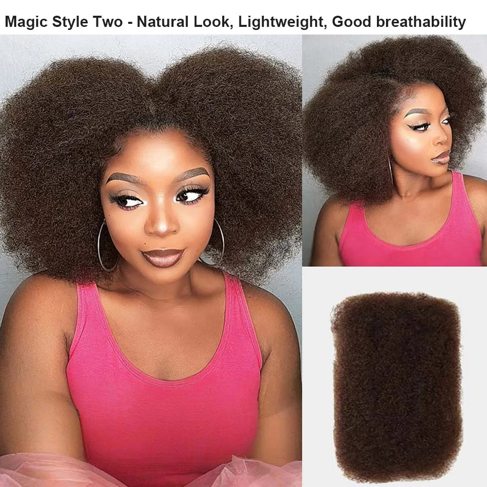 Afro Kinky Bulk Braiding Hair Extensions | 100% Human Hair | Lightweight & Natural Colors | 50g/Pack