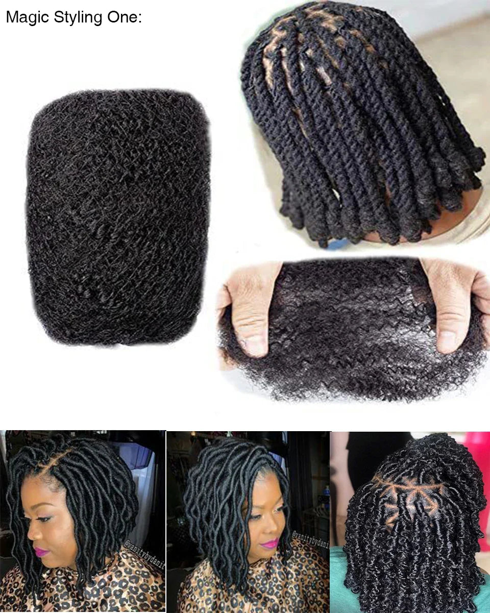 Brazilian Grey Kinky Curly Bulk Human Hair | Remy Hair Extensions | Dreadlock Braiding Hair | 50g/Pack