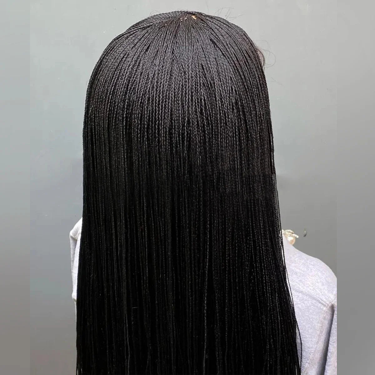 Glueless Micro Braid Wig | 13x4 Lace Frontal | Customizable Tiny Braids | For Black Women