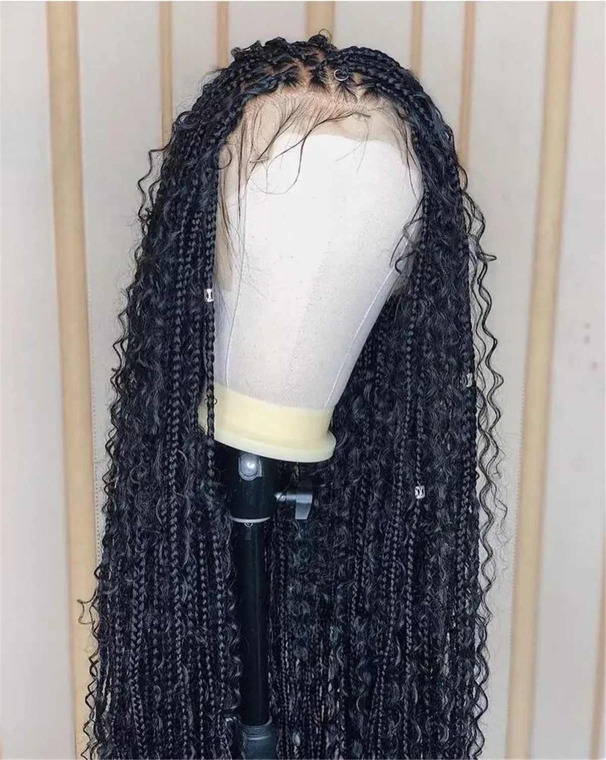 Premium Braided Wig - Box Braids, Cornrows, Goddess Locs, Butterfly Locs, Dreads - Full Lace, Transparent Lace