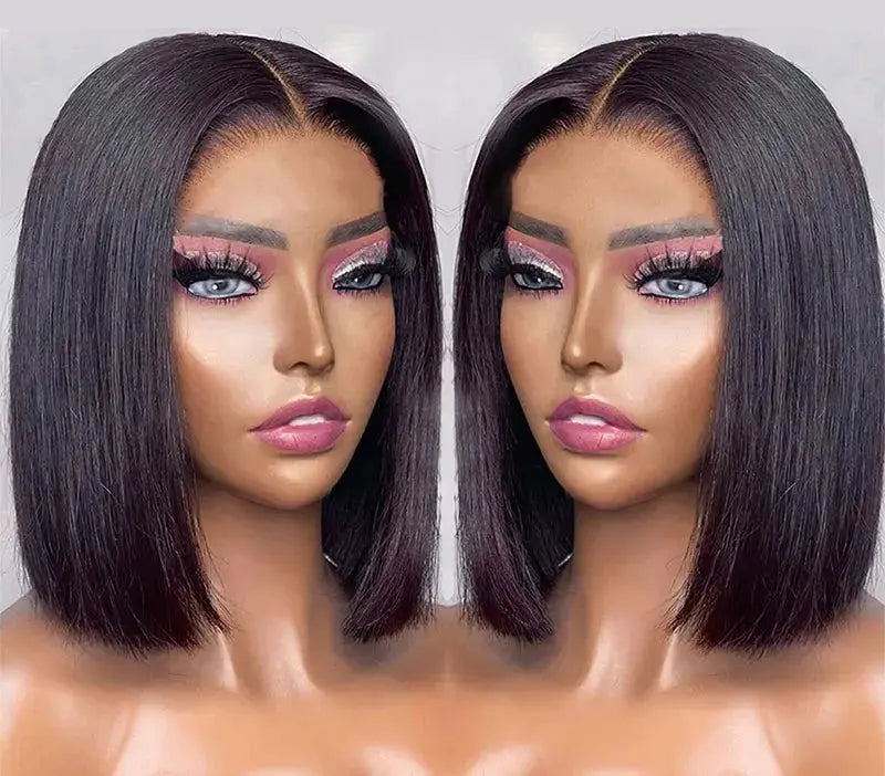 Brazilian Short Bob Wig | Straight | Human Hair | Pre Plucked | Ready To Go | Glueless | Wear and Go | Ready to Wear