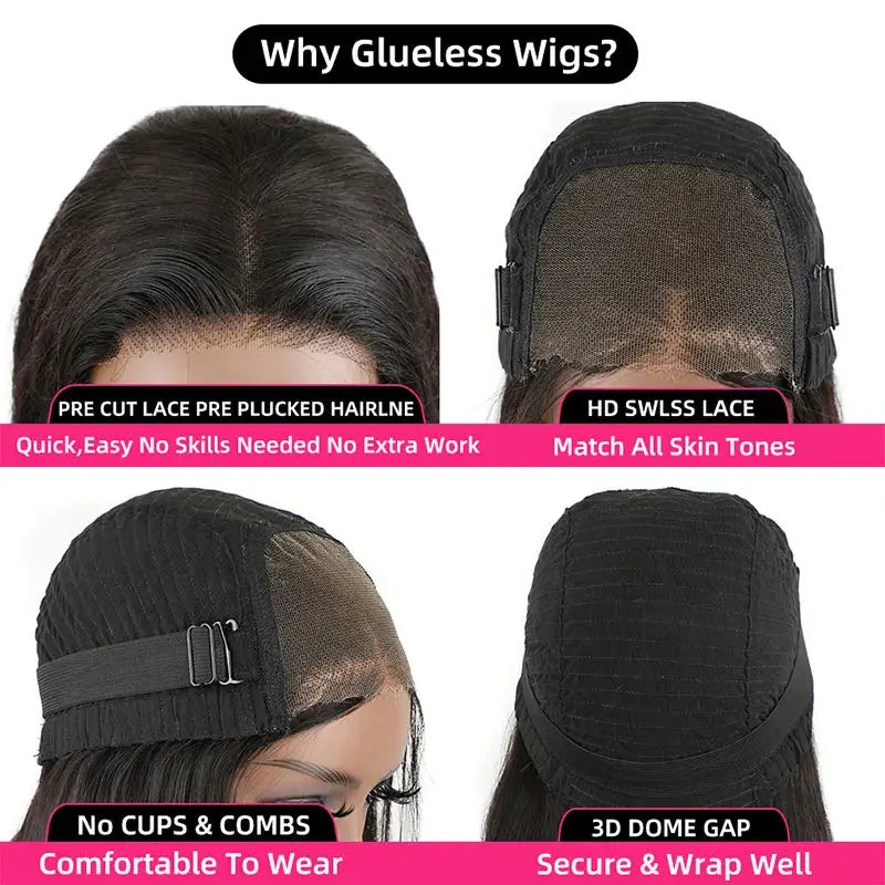 Brazilian Short Bob Wig | Straight | Human Hair | Pre Plucked | Ready To Go | Glueless | Wear and Go | Ready to Wear