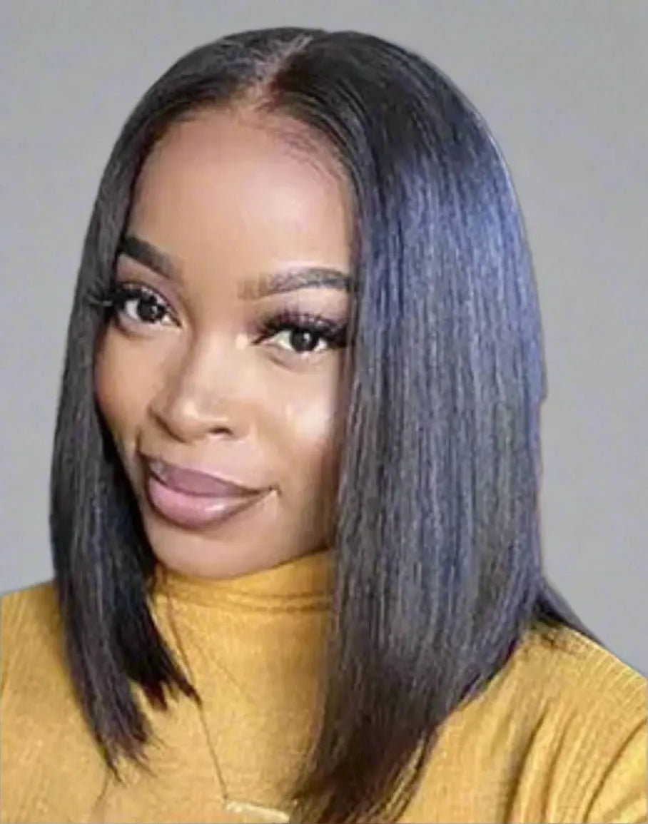Brazilian Short Bob Wig | Straight | Human Hair | Pre Plucked | Ready To Go | Glueless | Wear and Go | Ready to Wear