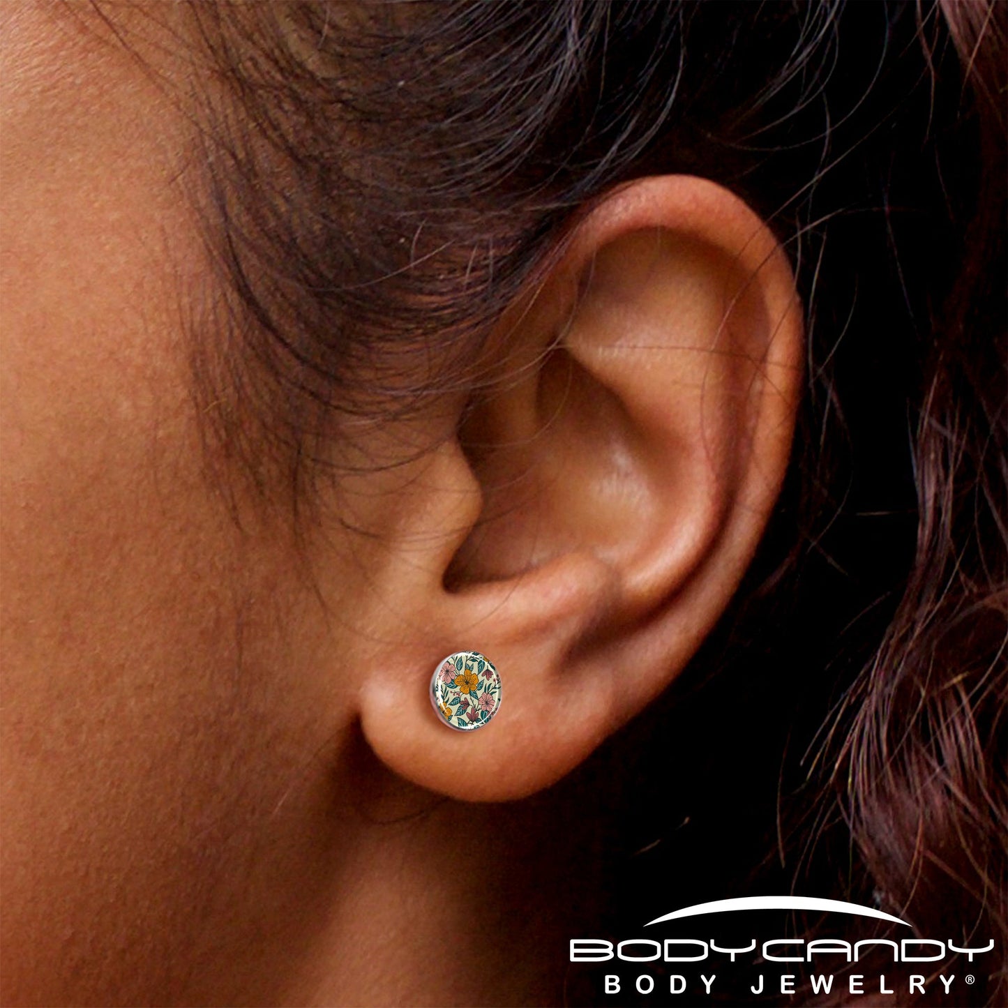 Blossom Creation Wildflower Flowers Stud Earrings by Onyx O