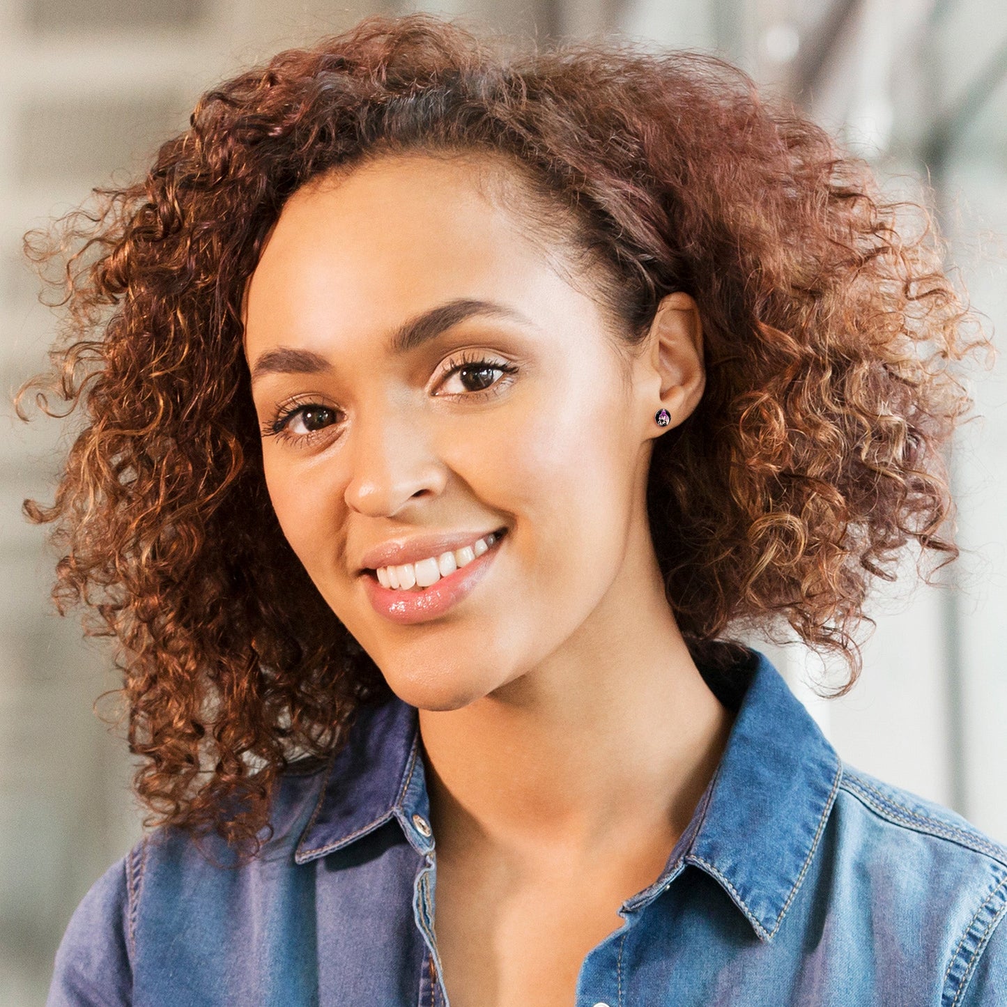 Burning Skull Candle Stud Earrings by Onyx O