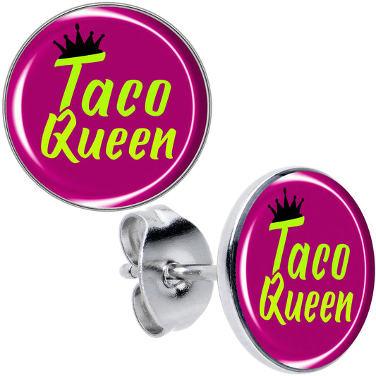 Taco Queen Stud Earrings by Onyx O