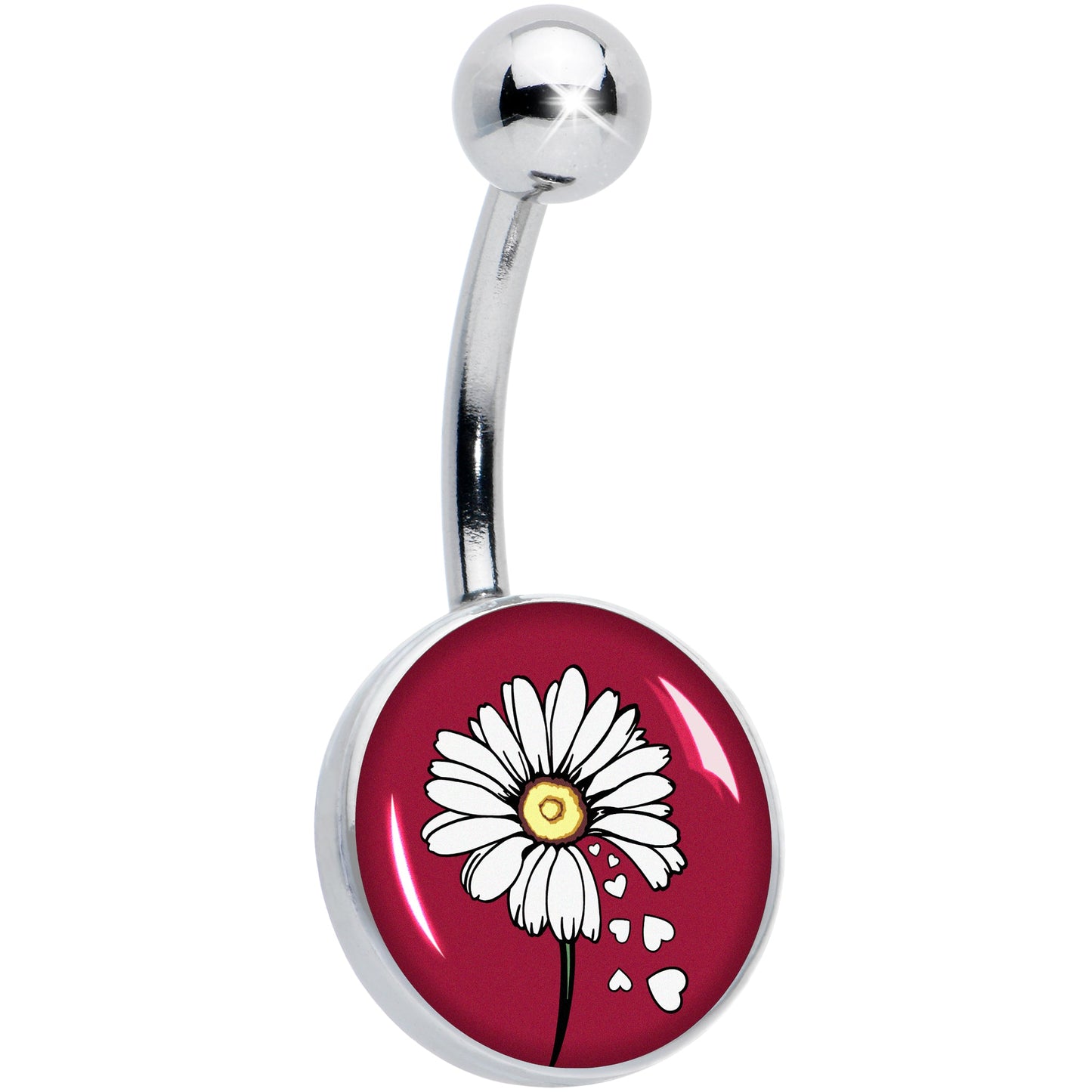 Love Me Not Flower Belly Ring by Onyx O