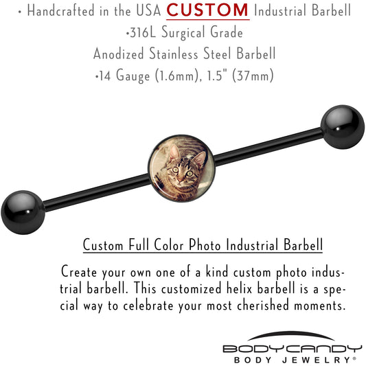 Custom Photo Industrial Barbell