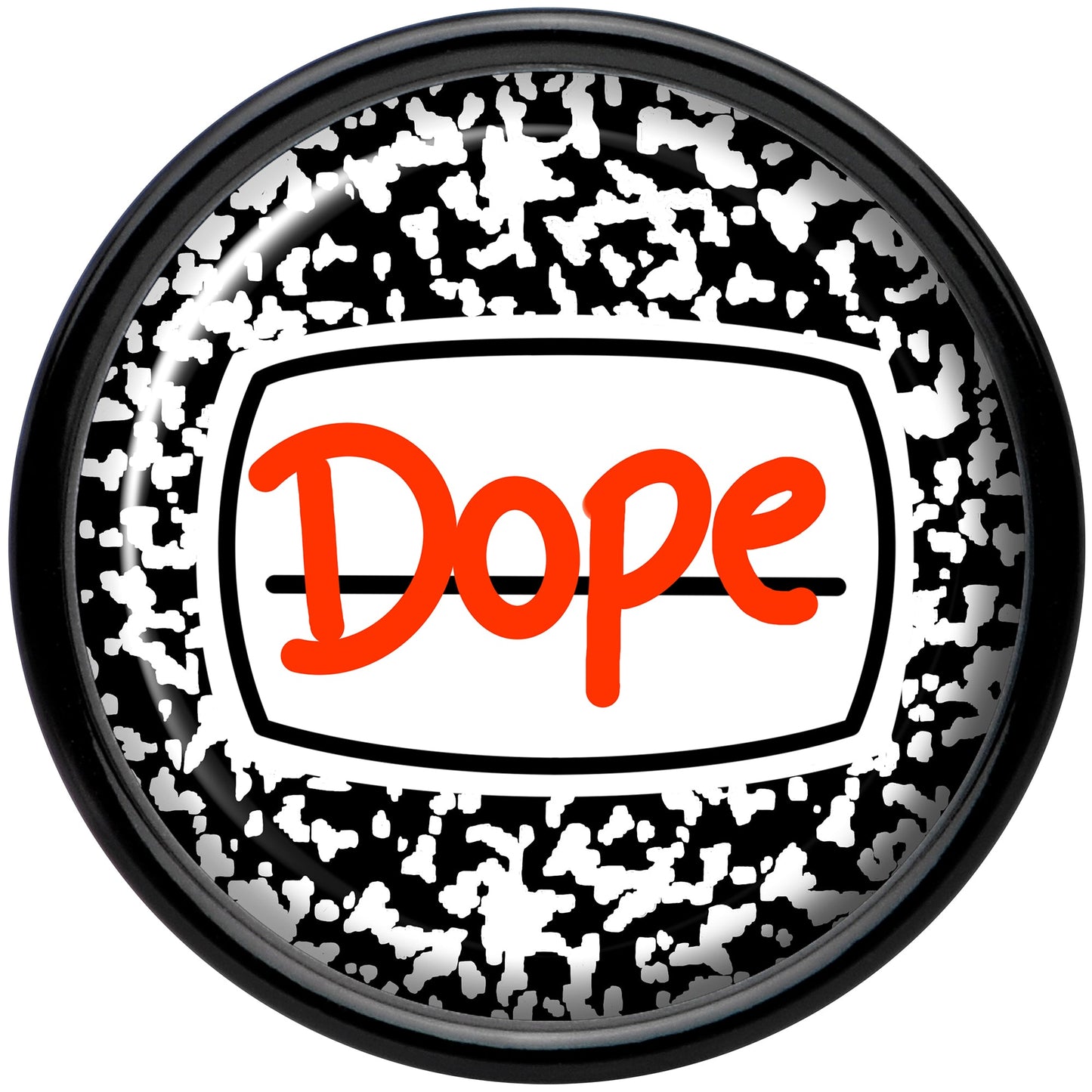 0G Dope Composition Notebook Black Acrylic Saddle Plug Set by Onyx O