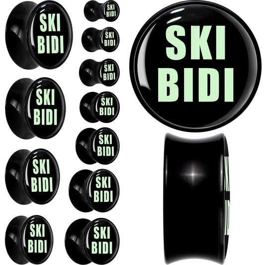 0G SKIBIDI Black Acrylic Saddle Plug Set by Onyx O