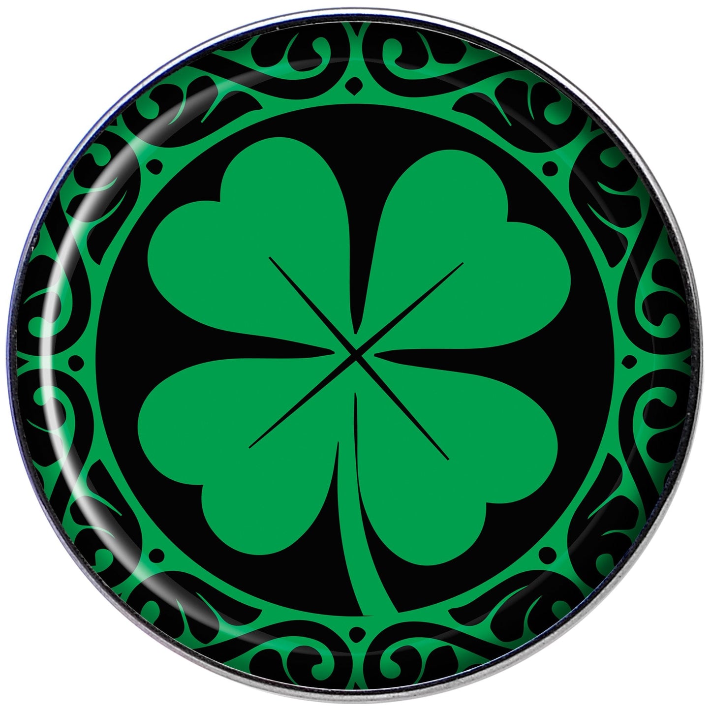 Green St Patricks Day Shamrock Tragus Cartilage Earring