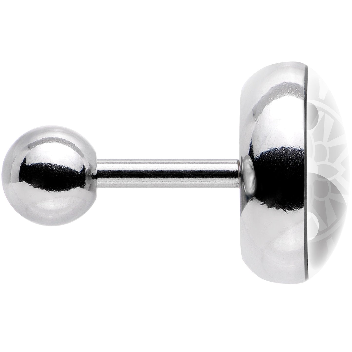 16G 1/4 Mandala Yin Yang Tragus Cartilage Earring