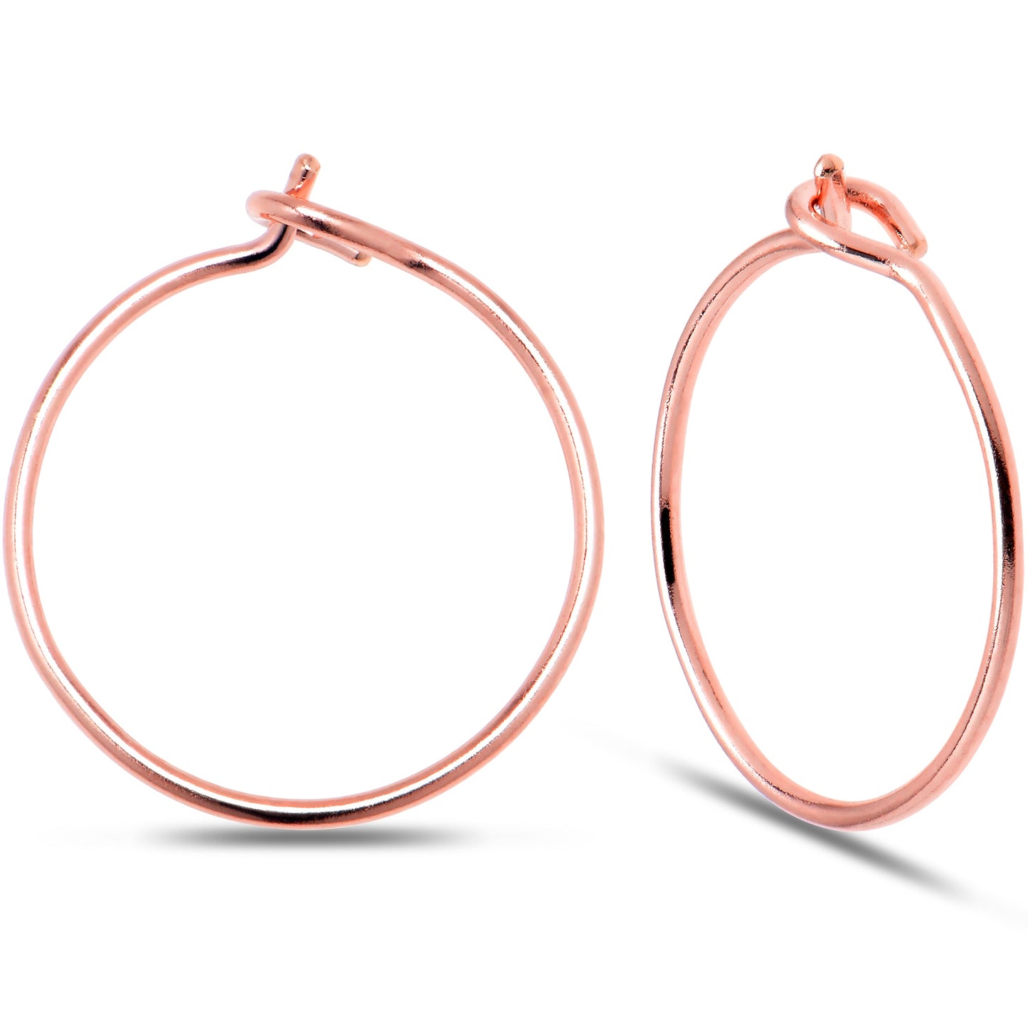 Tiny Hoop Earrings 14k Rose Gold Filled Handmade Huggie Hoop Earrings