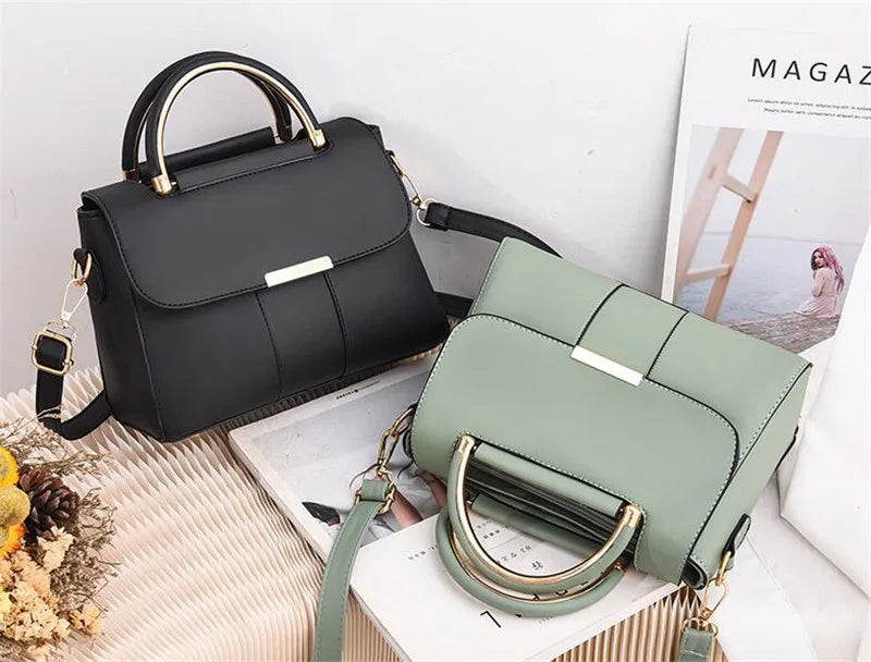 New Fashion Women's Crossbody Shoulder Bag | PU Leather Female Flap Messenger Bag (Small Handbag & New Purse Clutch)