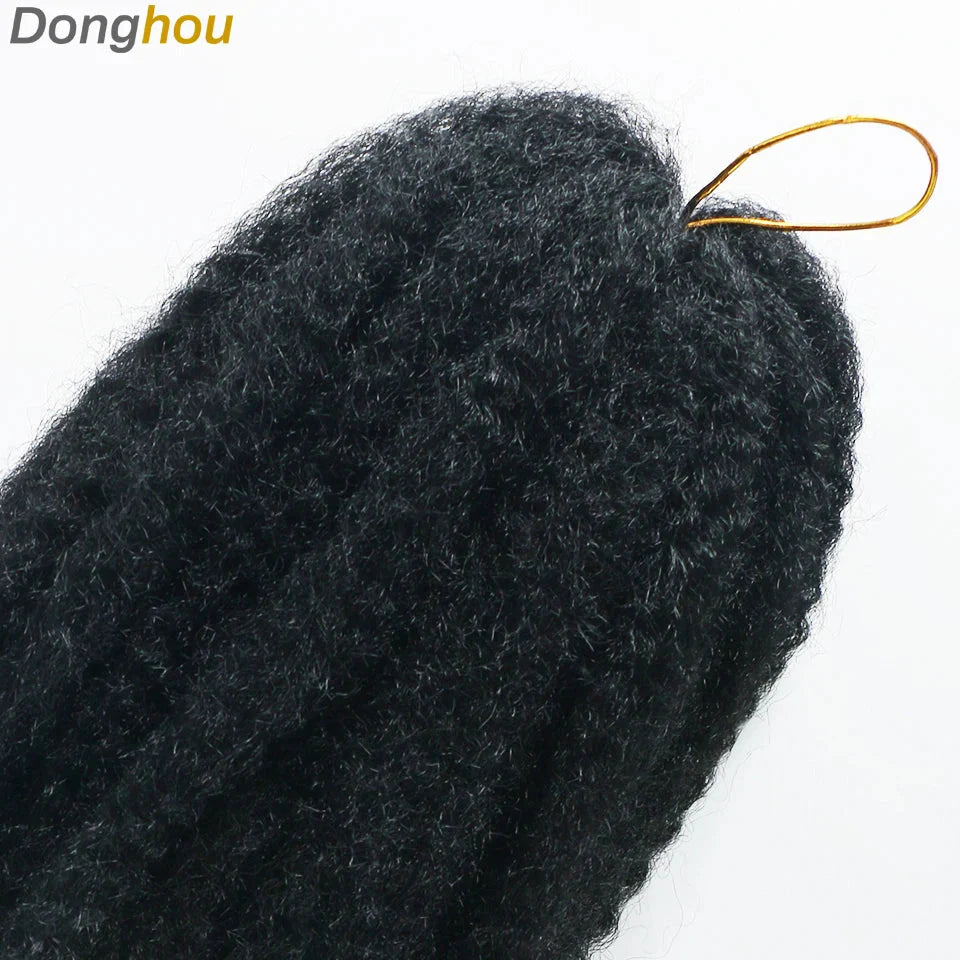 18" Marley Hair for Braids | Afro Kinky Ombre Braiding Hair | Kanekalon Extensions | 30 Strands/Pack