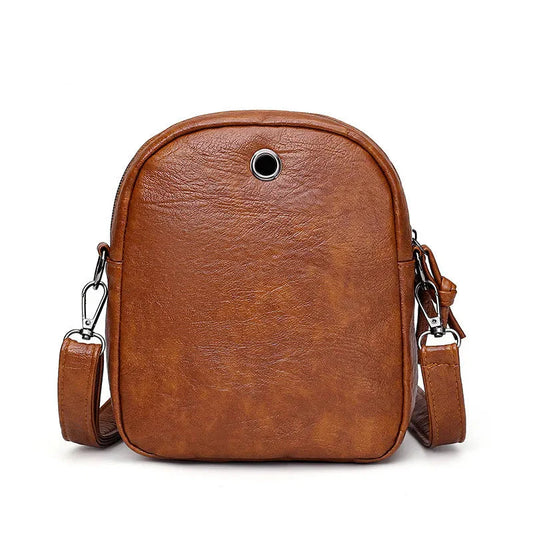 Vintage Crossbody Bag for Women | Soft PU Leather Shoulder Bag (Multifunction Messenger, Small Square Bag, Big Capacity)