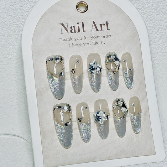 0957- Handmade press on nails fake nails removable
