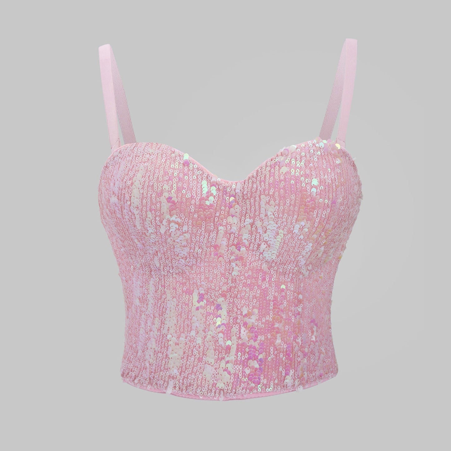 Wants Sexy Heavy Industry Colorful Sequ Boning Corset Bra Women Underwear Bandeau Outer Wear Beautiful Back