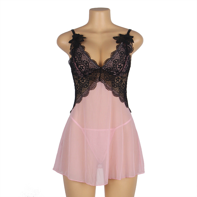 Sexy Sleepwear Flirting Sexy Passion Seduction Braces Nightdress Sexy