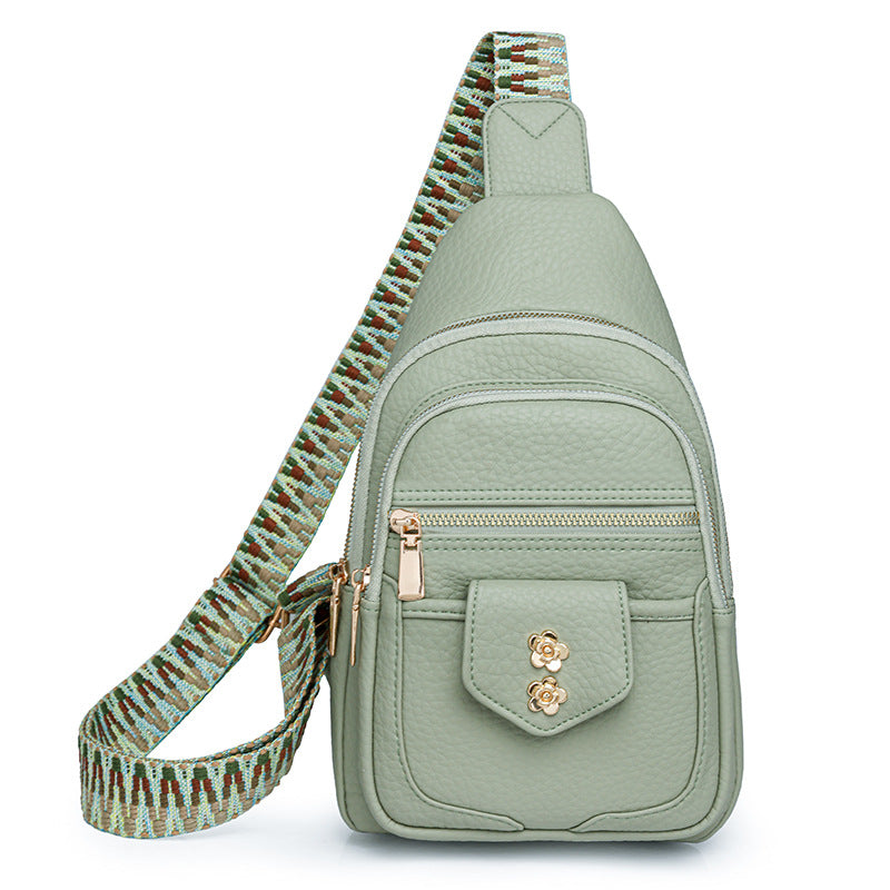 Bags Women Chest Bag Retro Easy Matching Faux Leather Messenger Bag Casual Women Chest Bag