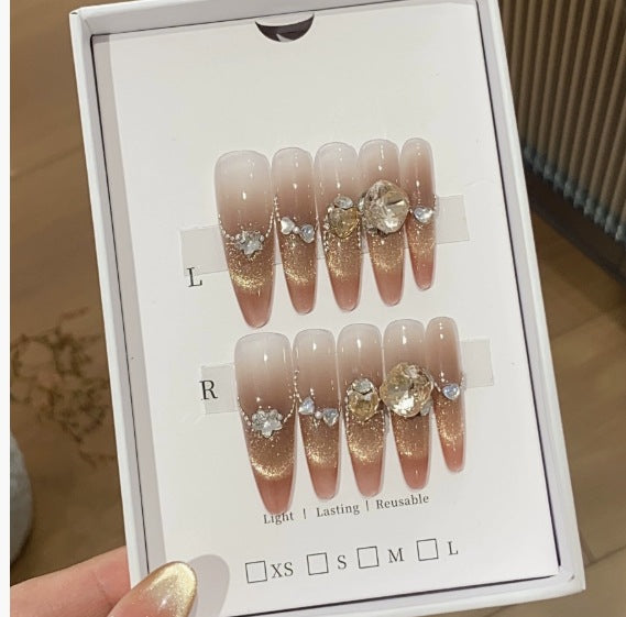 1034- Handmade press on nails fake nails removable