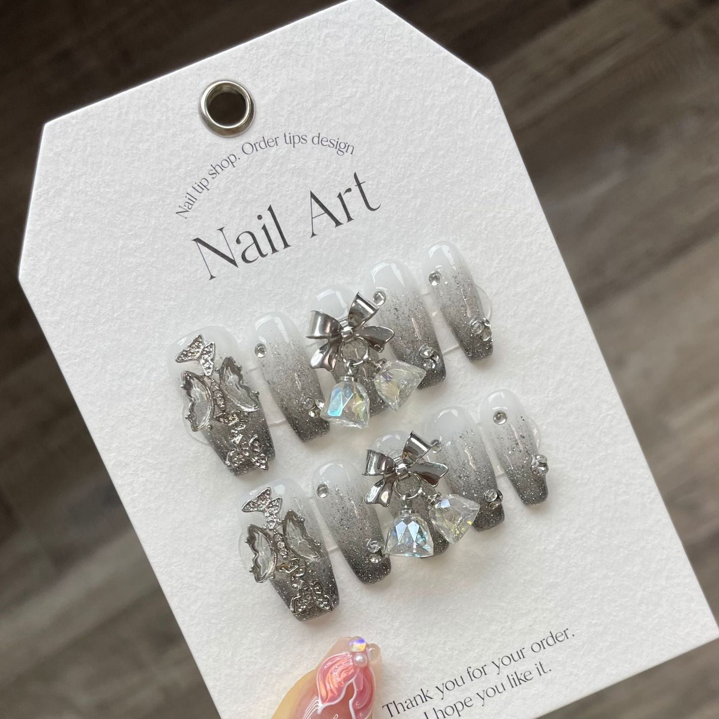 0938- Handmade press on nails fake nails removable