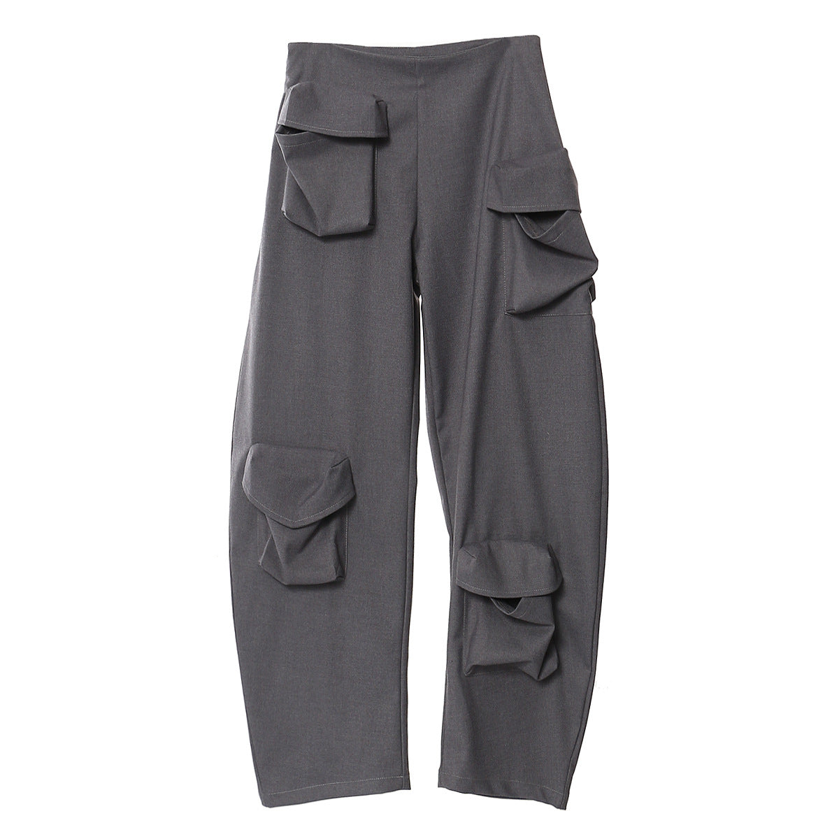 Personalized Cut Three Dimensional Pocket Overalls Casual Pants for Women