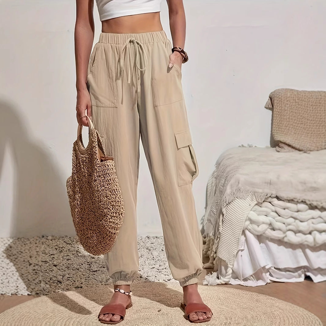 Women Clothing Casual All Matching Work Clothes Casual Trousers