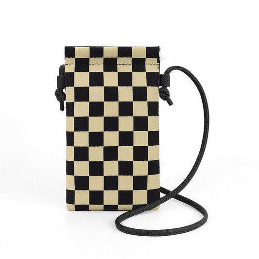 Leather mobile phone bag, mini bag, small satchel for mobile phone, phone purse crossbody