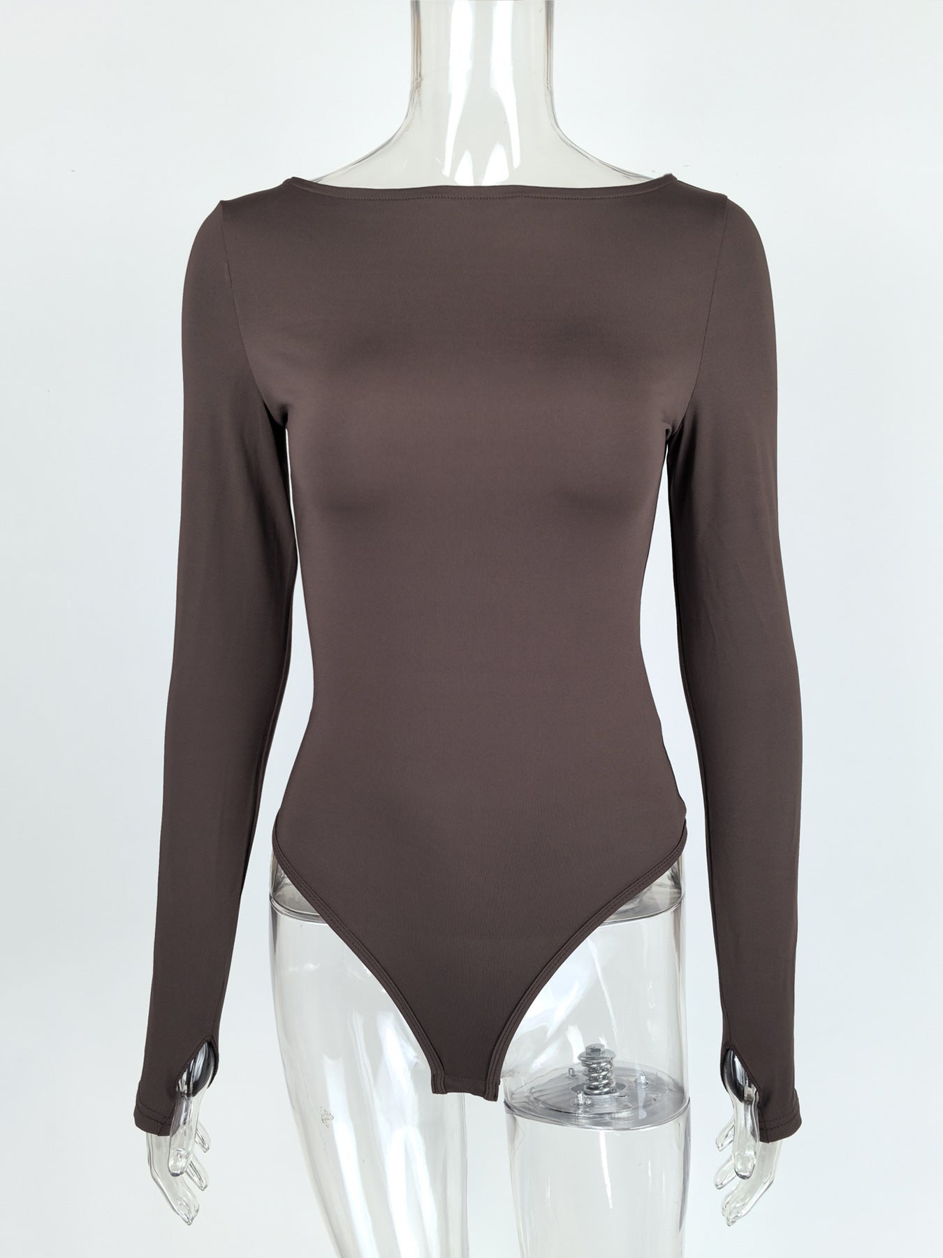 Women Autumn Winter off Neck Tight Jumpsuit