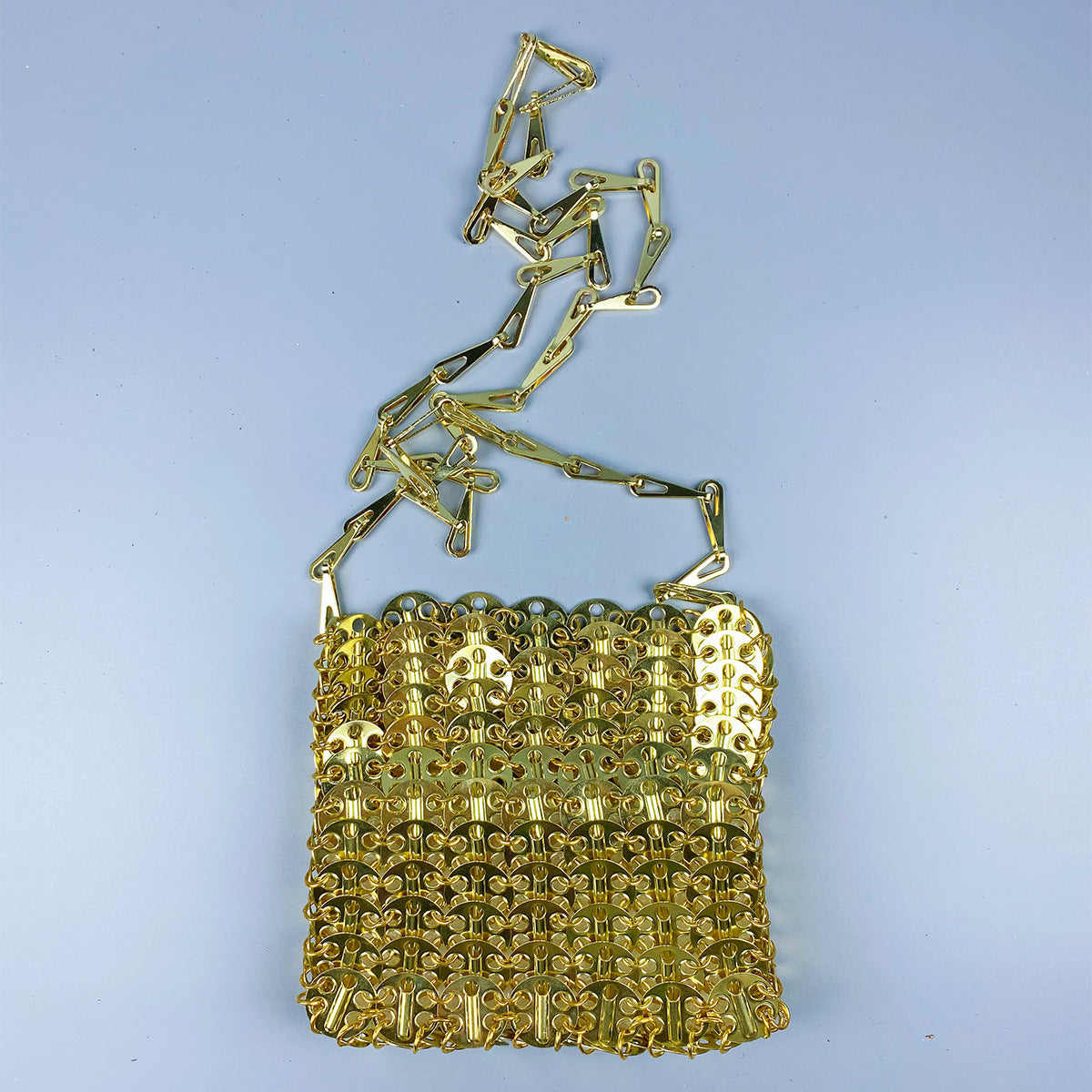 Metal Sequ Large Capacity Phone Crossbody Chain Bag DIY Handmade Bag Women Trendy