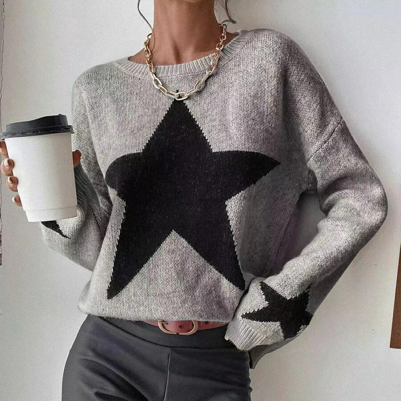 Autumn Winter Arrival Sweater Women Pullover round Neck Thread Personality Sweater Sweater Coat Women