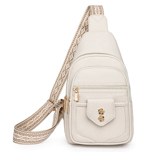 Bags Women Chest Bag Retro Easy Matching Faux Leather Messenger Bag Casual Women Chest Bag