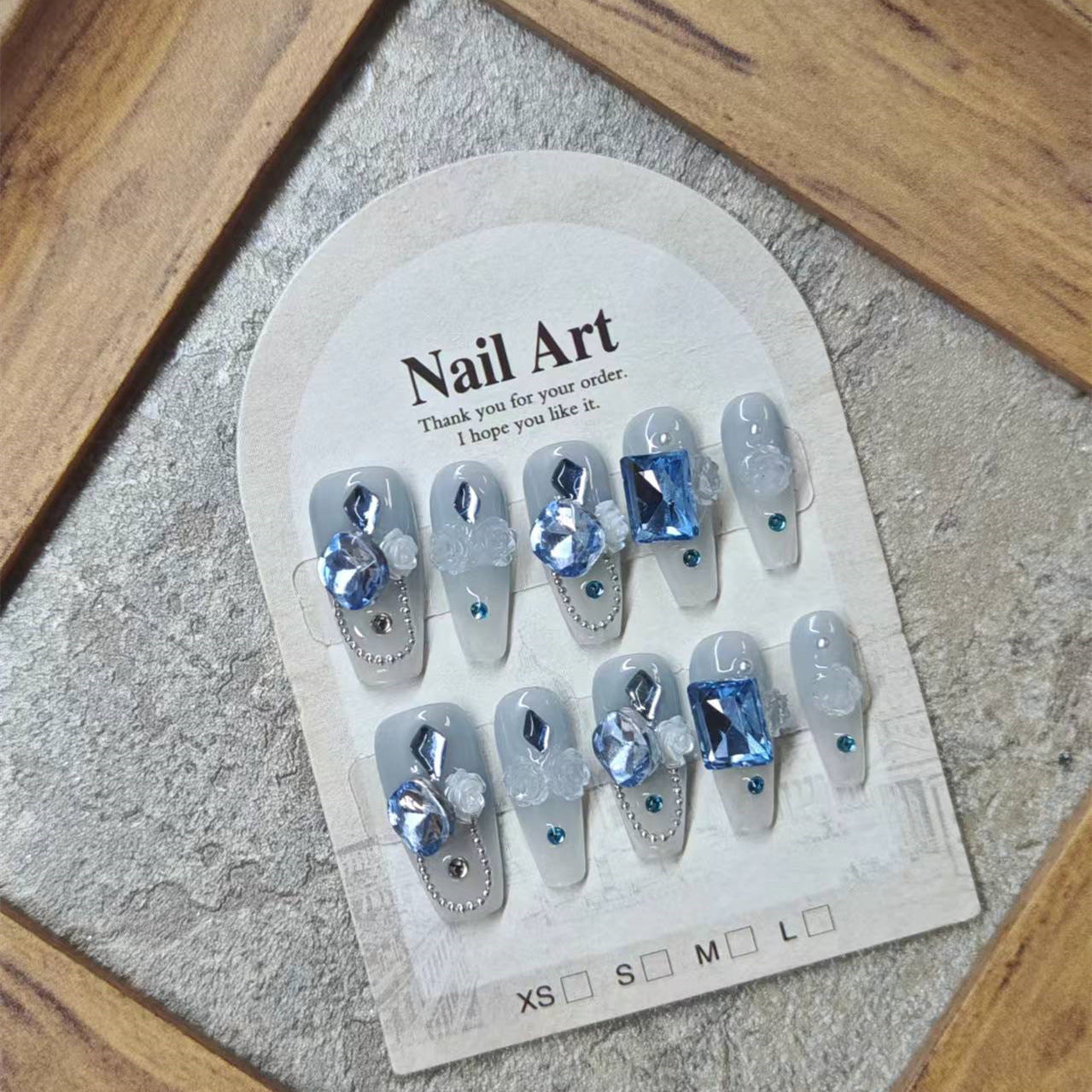 0952- Handmade press on nails fake nails removable