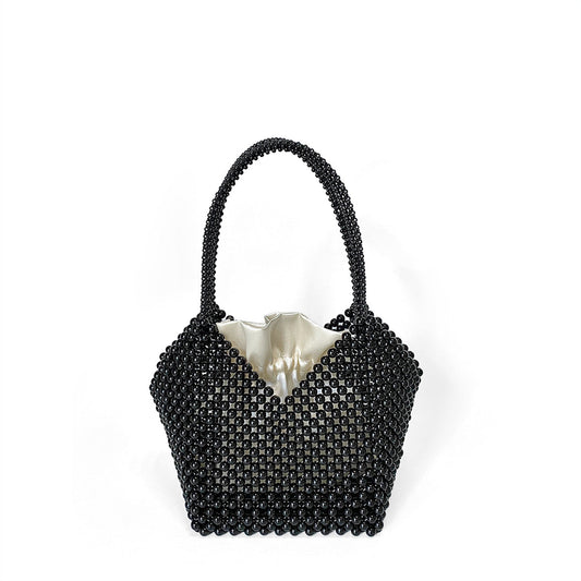 Bags Women Handmade Beaded Bag Vegetable Basket Bag Handbag Special Interest Light Luxury Bucket Bag