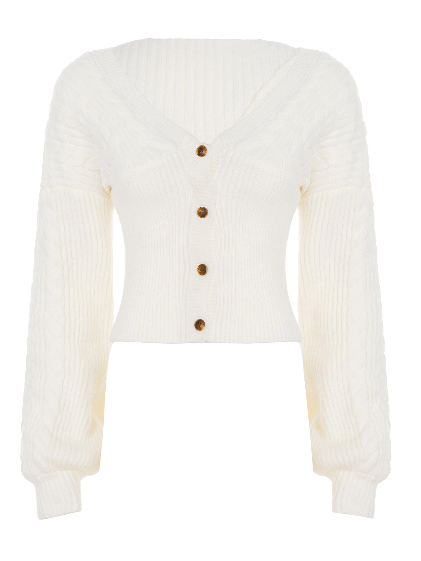 Autumn Winter Suit Solid Color Twist Single Breasted Lantern Sleeve Sweater Coat Matching Woolen Shorts Two Piece Sets