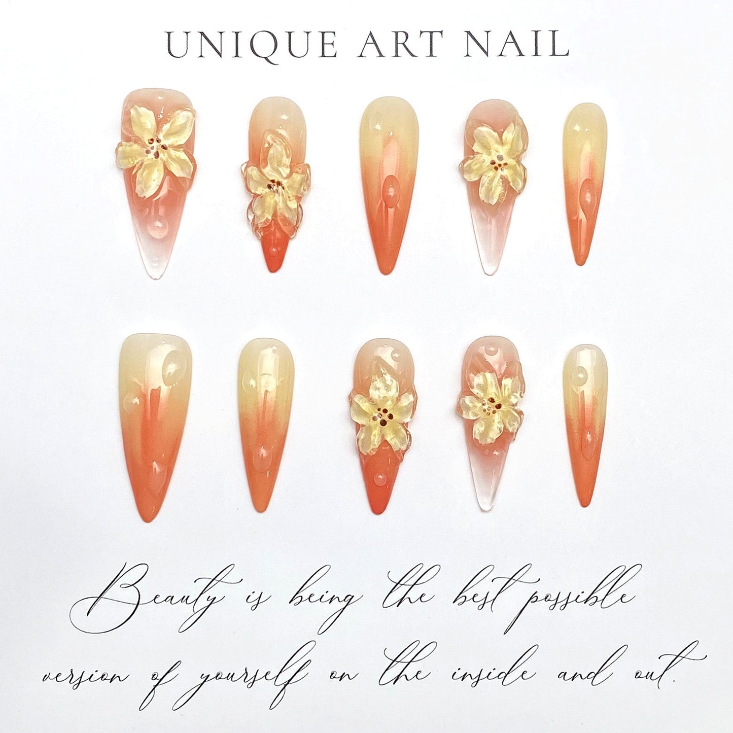 0979- Handmade press on nails fake nails removable