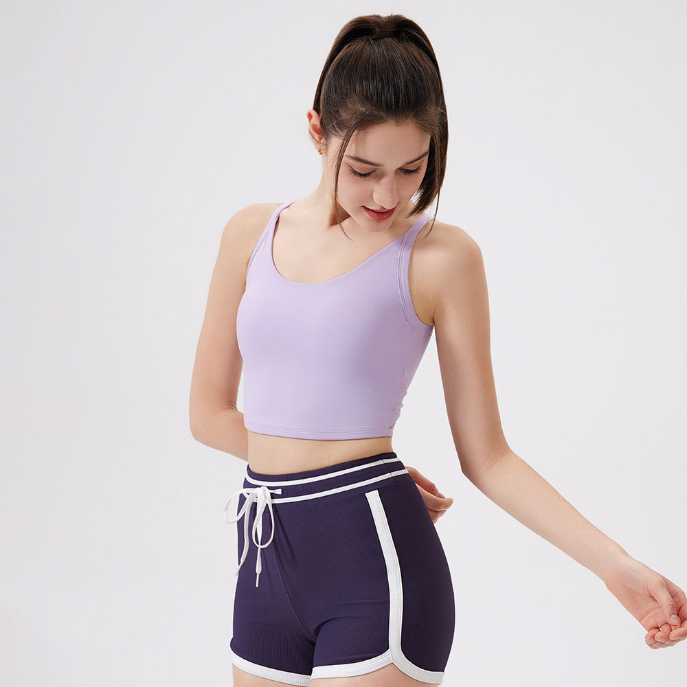 Cloud Sense Knot Beauty Back Yoga Underwear Women Shockproof Yoga Clothing Top Outer Wear Running Bra Workout Yoga Vest