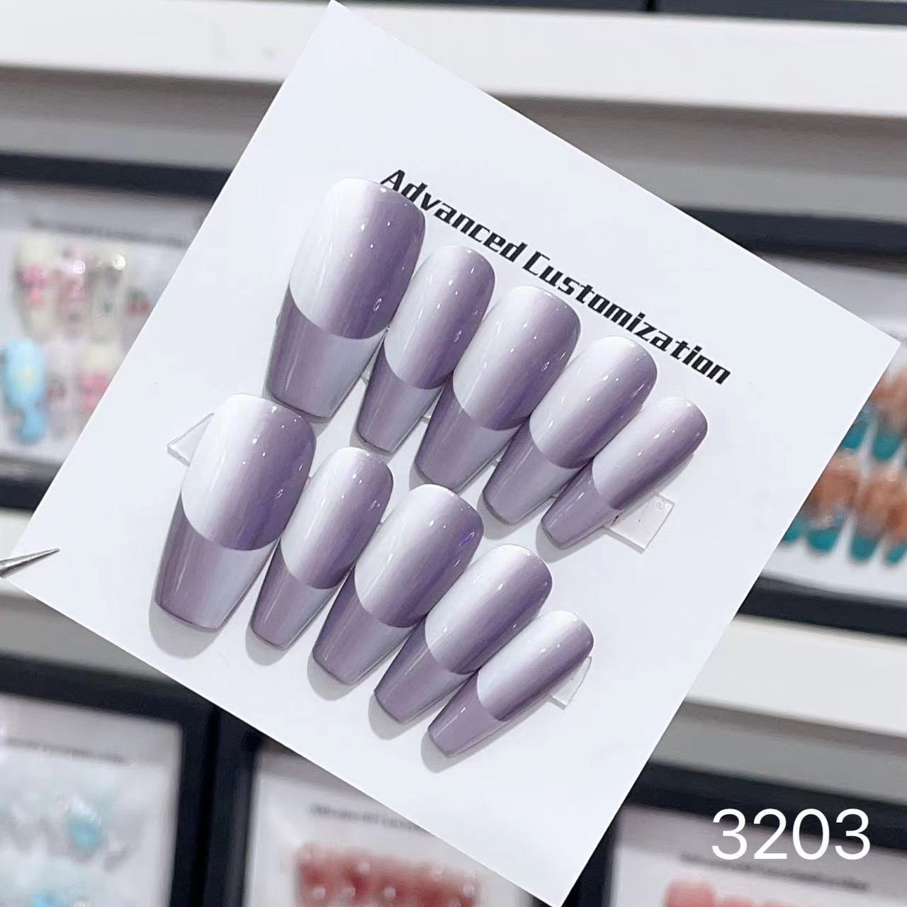 1025- Handmade press on nails fake nails removable