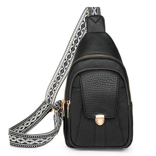 Women Chest Bag Arrival Fashionable Soft Faux Leather Large Capacity Women Shoulder Bag Casual Shoulder Messenger Bag