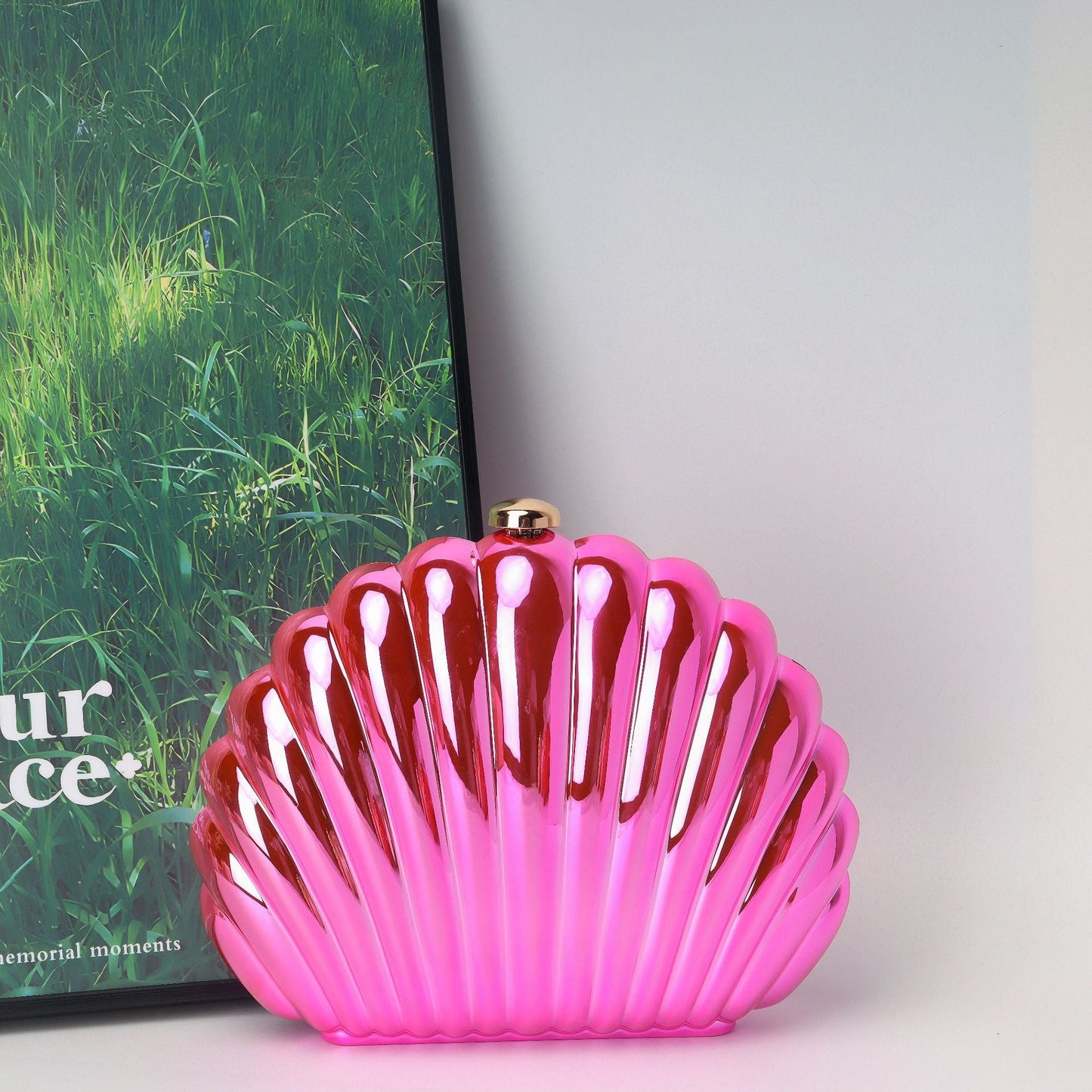 Shell Box Bag, Clutch Purse, Dinner Purse evening Clutch Purse Party, Prom Bag, Party Purse,