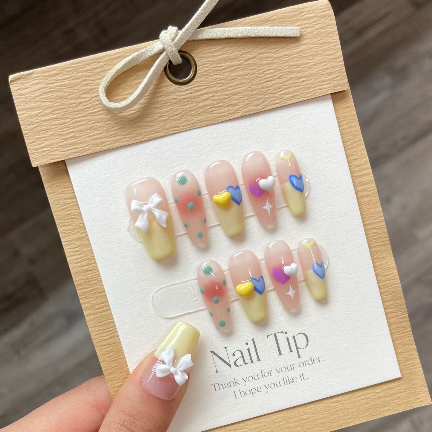 1024- Handmade press on nails fake nails removable