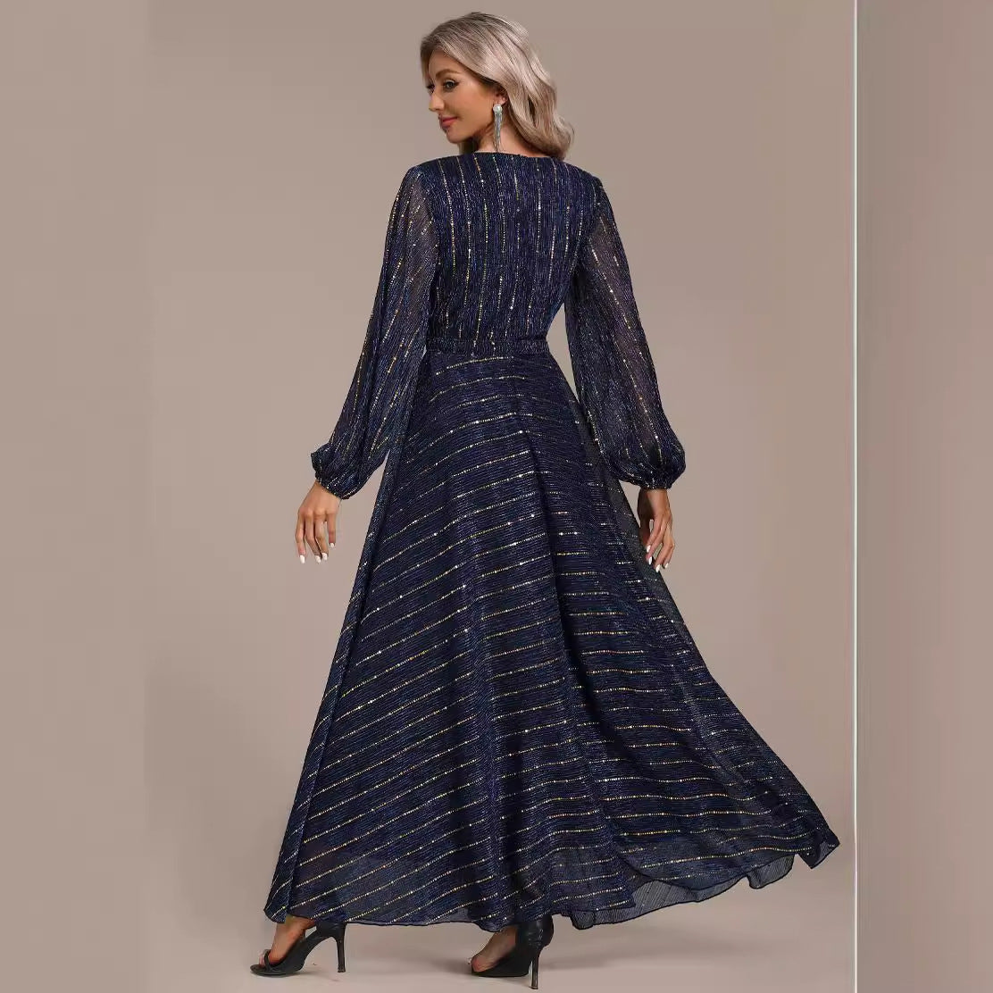 Arrival Middle East Sequ Dress Socialite Dress Sequined Dress for Cocktail