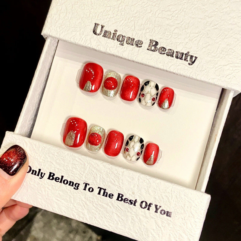 1023- Handmade press on nails fake nails removable