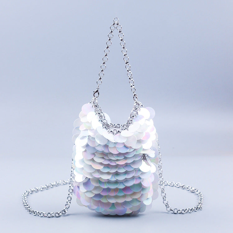 Sequin Mobile Phone Bag Niche Fairy Shiny Bright Small Exquisite Portable Messenger Bag