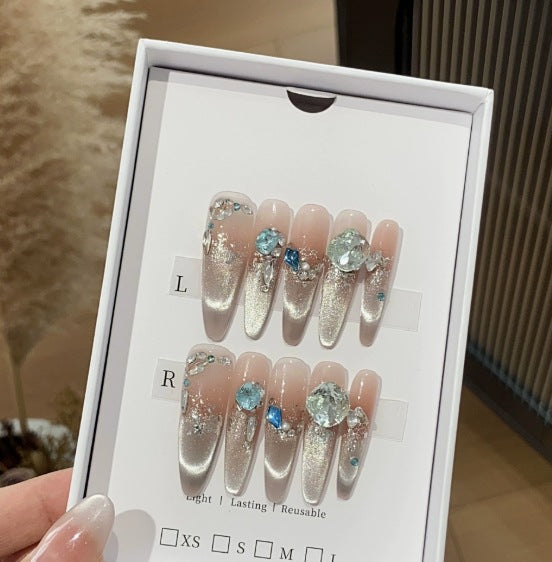 1035- Handmade press on nails fake nails removable